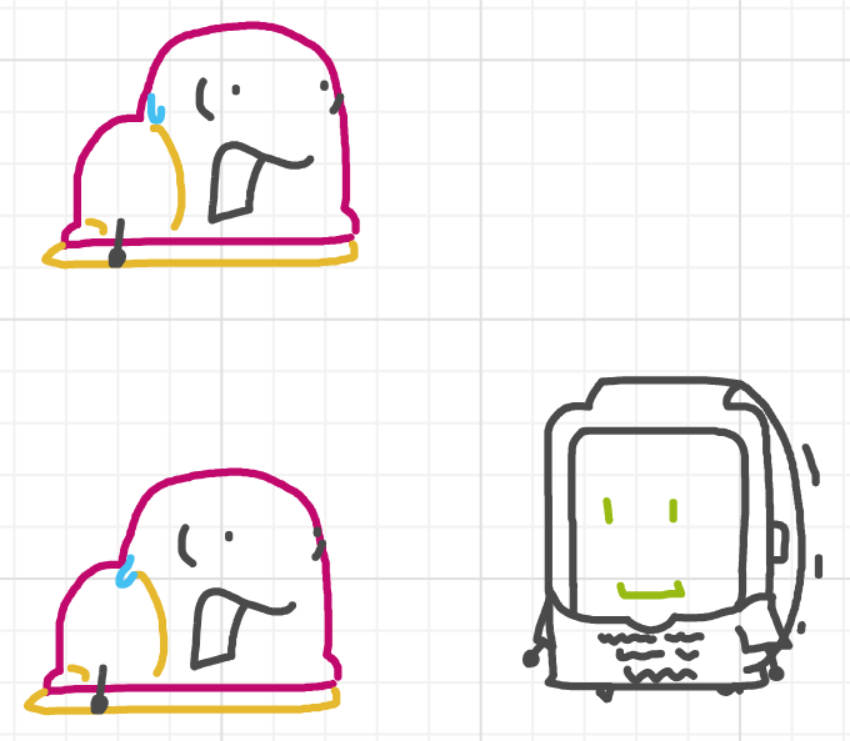 A panel from What's The Point, episode five of the Board Boards object show by Furretwalk/WalkingFurret.